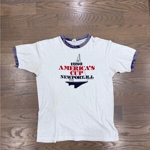 Vintage 80s ringer tee